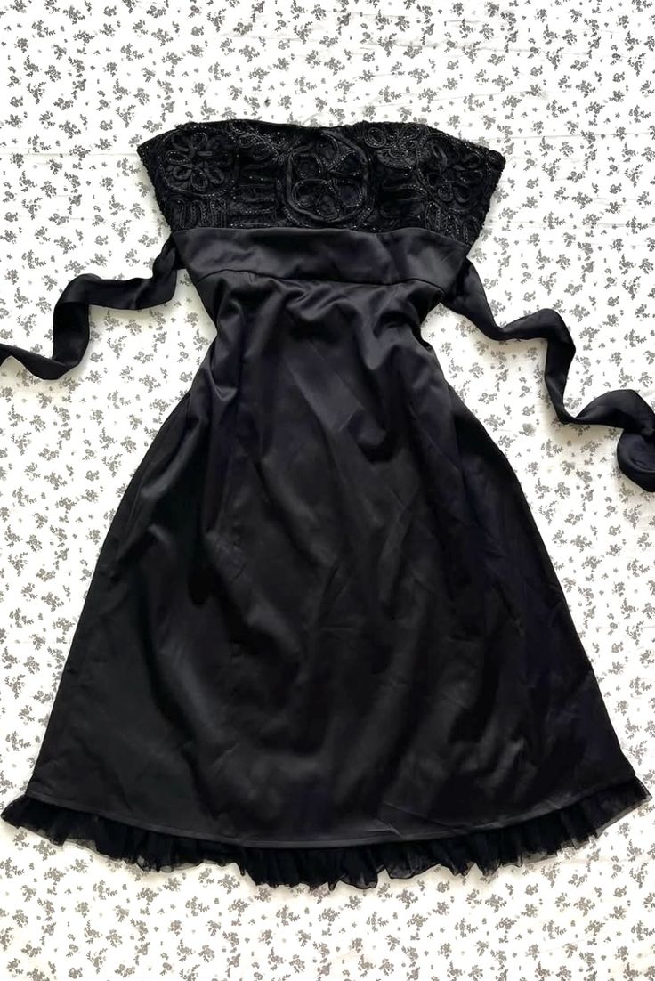 Chic Black A Line Strapless Satin Short Homecoming Dress,Vacation Dress,Summer 19h Birthday Dress GG4825