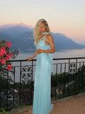 Style Pretty Mermaid One Shoulder Chiffon Sequin Beads Long Prom Dress,Party Dress,Formal Evening Dress GG4905