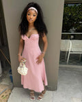 Pink Classic A Line Spaghetti Straps Satin Long Prom Dress,Party Dress,Formal Evening Dress GG5072