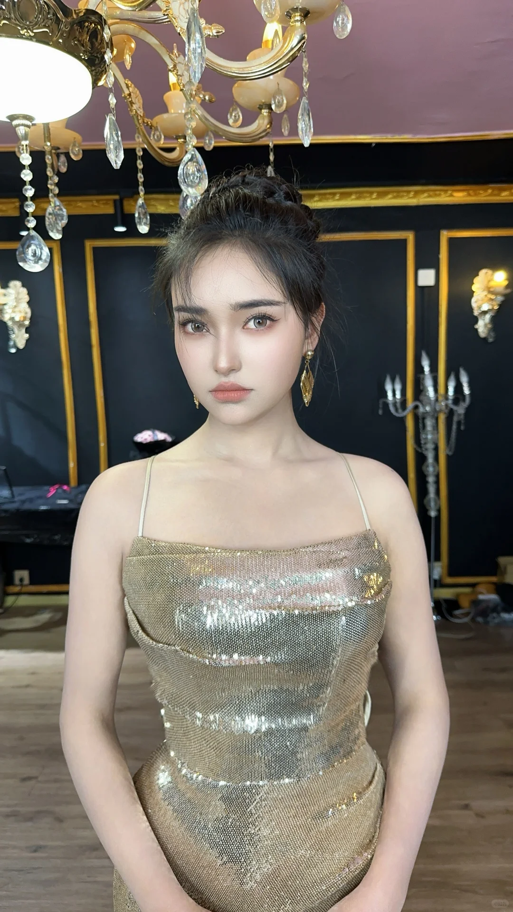 Shiny Mermaid Spaghetti Straps Sequin Backless Without Sleeves Long Prom Dress,Evening Dress GG5507
