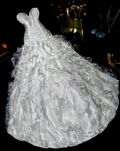 Pretty Sweetheart A Line Satin Ruffle Chiffon Without Sleeves Long Prom Dress,Evening Dress GG5575