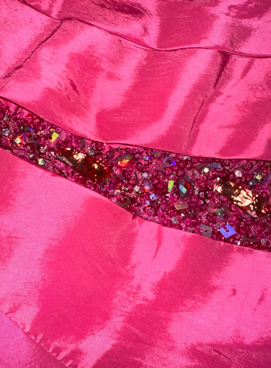 Charming Mermaid One Shoulder Satin Sequin Long Prom Dress,Evening Dress GG5816