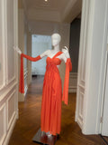 Trendy One Shoulder Prom Dress Orange A-Line Evening Dress GG5848
