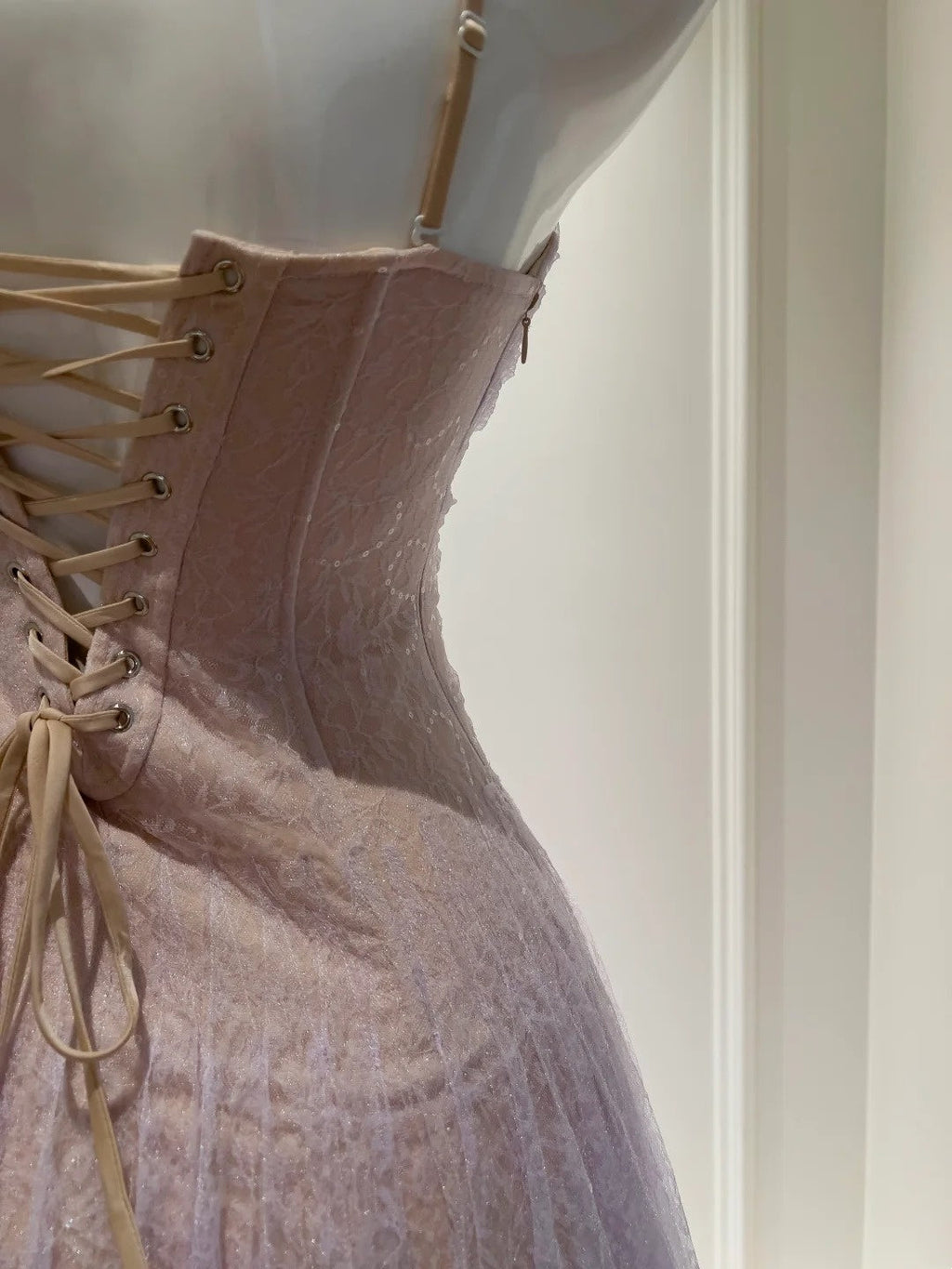 Dreamy Light Purple Prom Dress Sequins Tulle A-Line Evening Dress GG5907