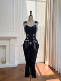 Alluring Sheath Black Homecoming Dress Lace Gathered Birthday Dress GG5946