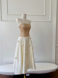 Glittering Spaghetti Straps Prom Dress Sequins Appliques A-Line Evening Dress GG5951