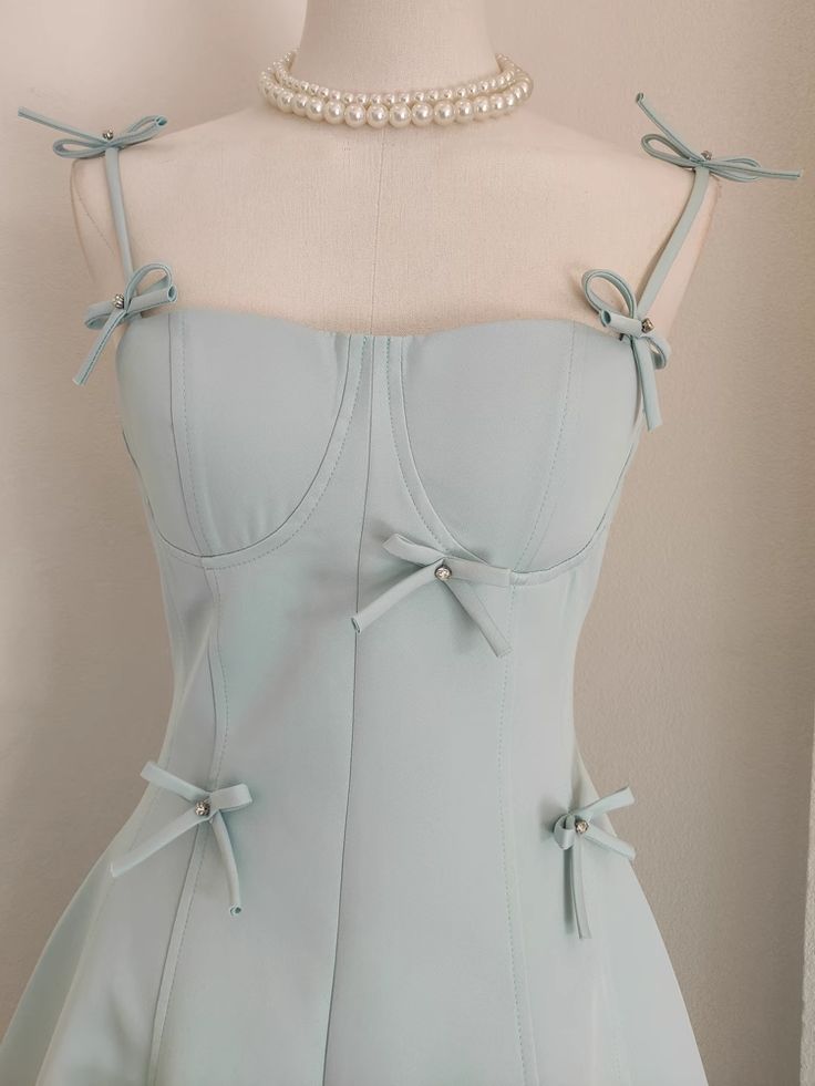 Chic A Line Bow Straps Satin Short Prom Dress,Homecoming Dress,Evening Dress GG597
