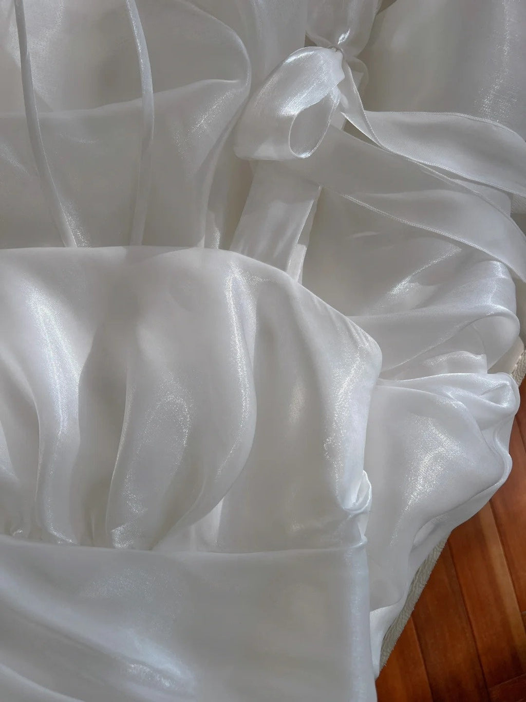 Chic Spaghetti Straps White Homecoming Dress Satin Birthday Dress GG5974