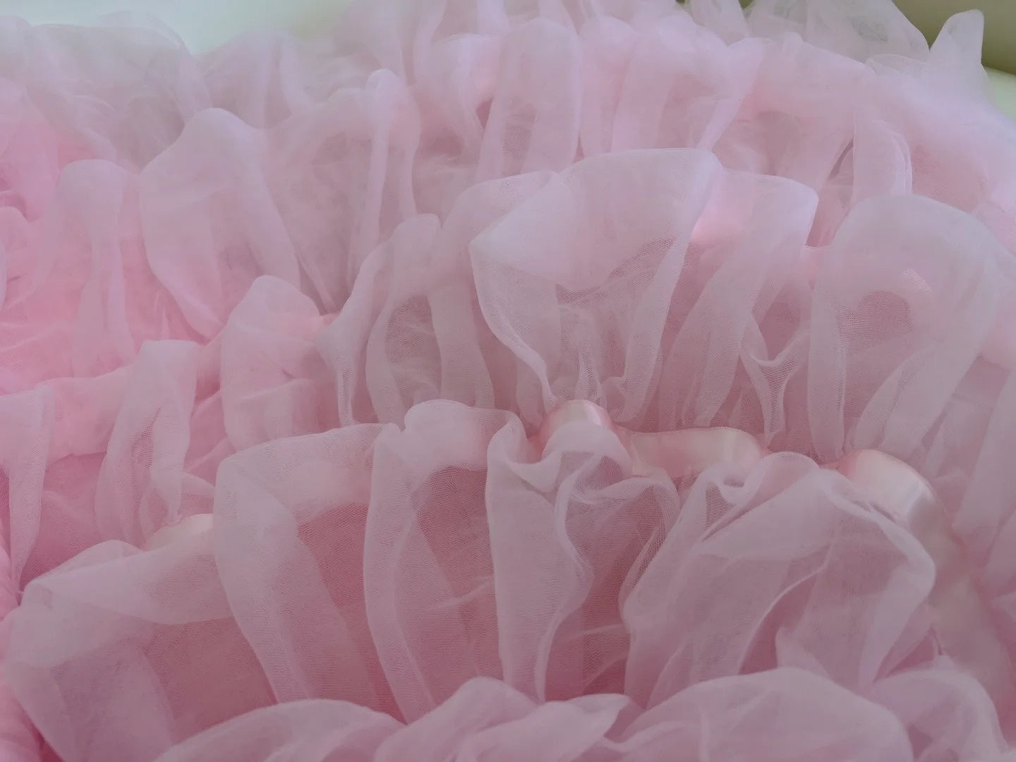 Cute Tiered Pink Prom Dress Tulle A-Line Evening Dress GG6021