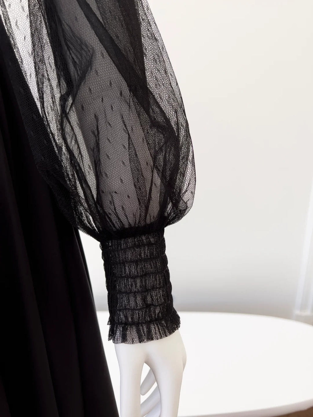 Charming Long Sleeve Black Prom Dress Sequins A-Line Evening Dress GG6047