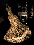 Sexy Halter Neck Leopard Prom Dress Beading Mermaid Evening Dress GG6109