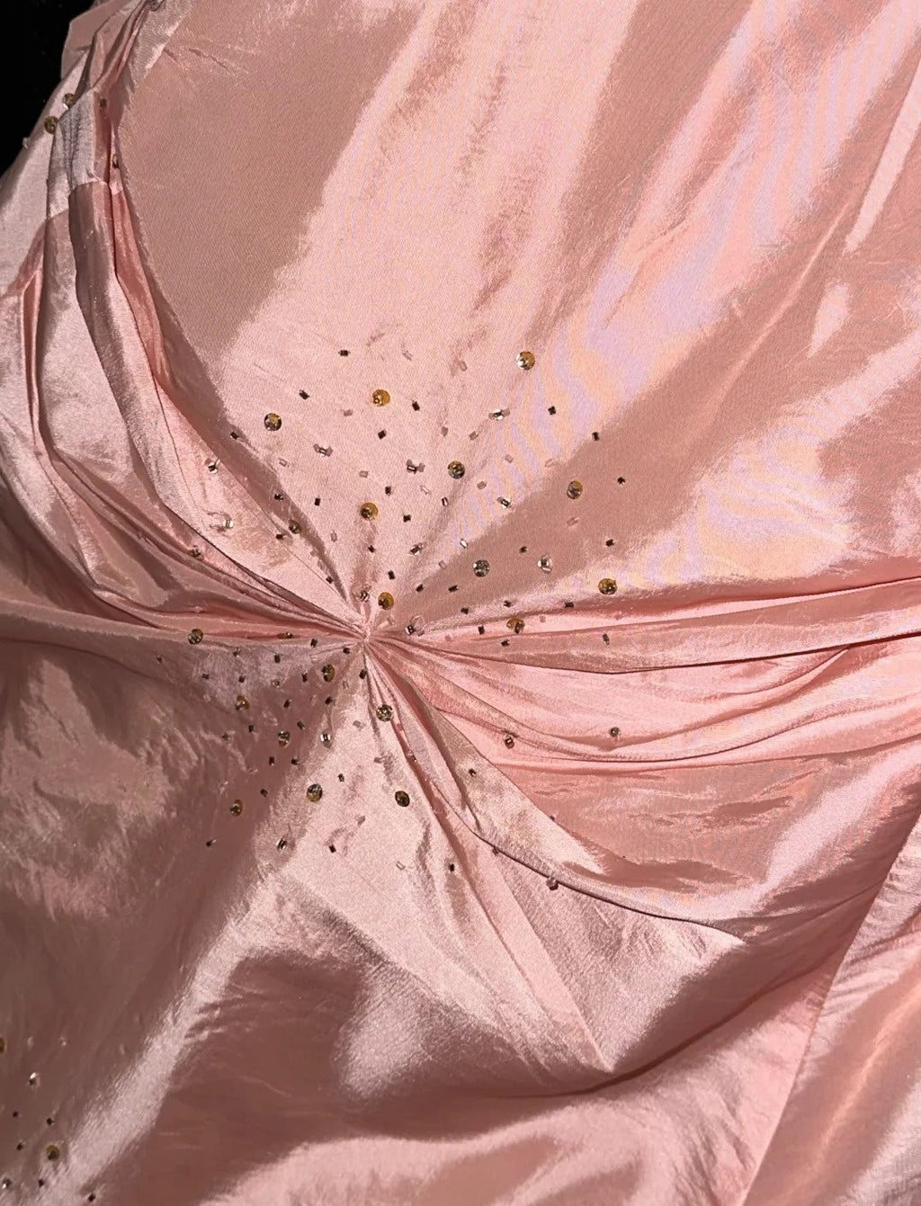 Fascinating Strapless Prom Dress Pink Beads A-Line Evening Dress GG6131
