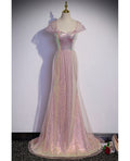 Shiny Mermaid Off The Shoulder Sequin Tulle Long Prom Dress,Evening Dress GG777