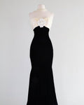 Gorgeous Mermaid Strapless Sweetheart Satin Flower Long Prom Dress,Evening Dress GG831