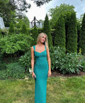 Elegant Mermaid Sweetheart Turquoise Satin Long Prom Dress,Evening Dress GG935