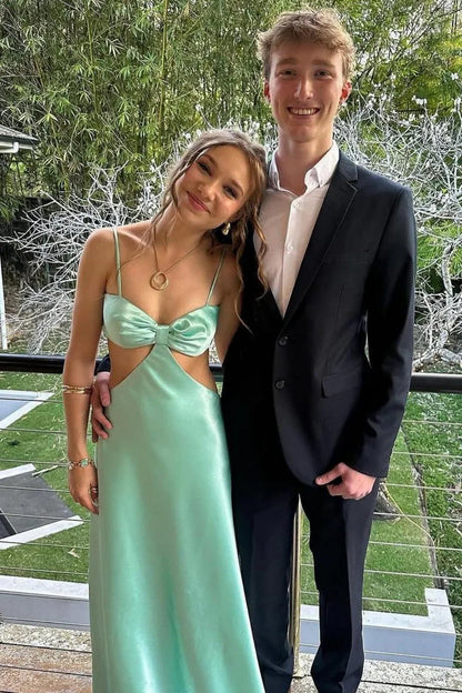 Illusion Empire Sweetheart Sleeveless Satin Long Prom Dress