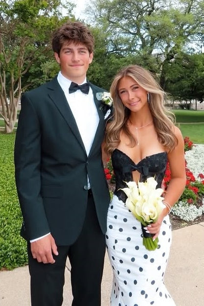 Lace And Satin Sweetheart Strapless Mermaid Party Prom Dress
