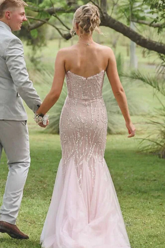 Mermaid Bateau Sleeveless Empire Lace Appliques Prom Party Dress