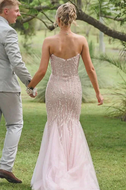 Mermaid Bateau Sleeveless Empire Lace Appliques Prom Party Dress