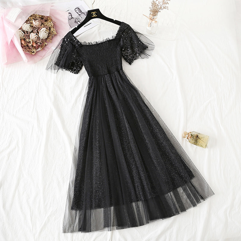 Fairy gauze dress, minority Platycodon skirt, small long skirt  4351