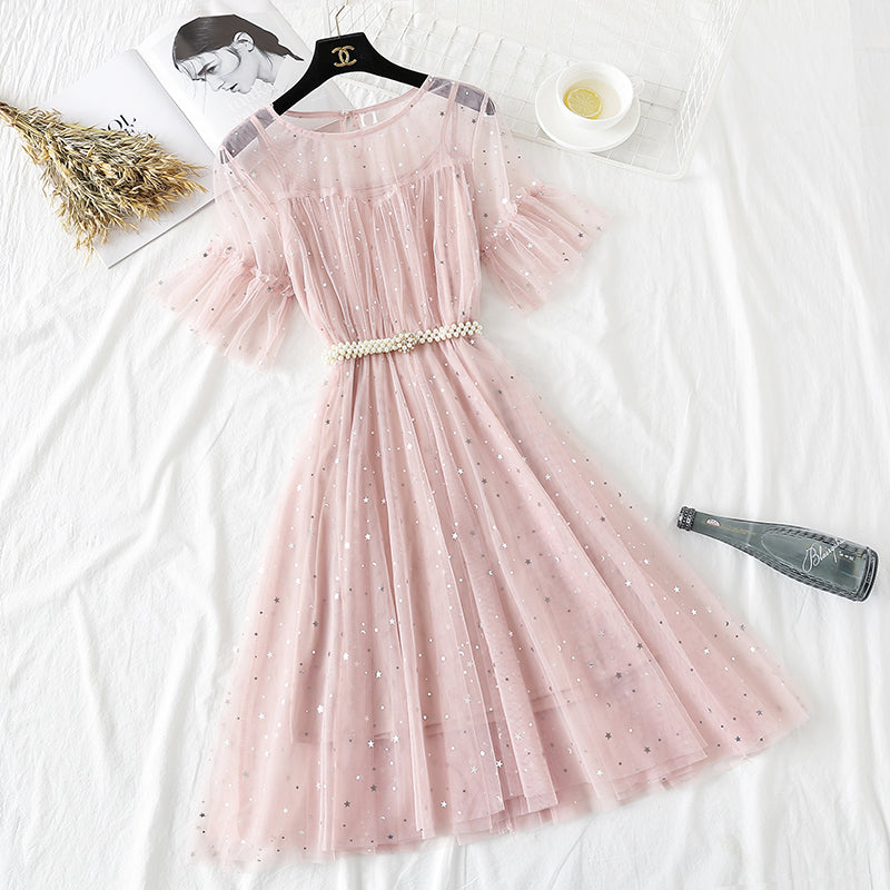 Star mesh dress fairy super sweet  4335