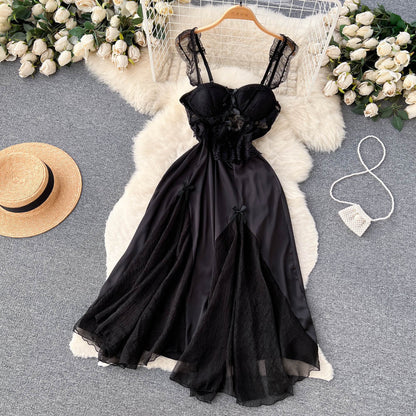 Sexy Spaghetti Straps Hot Lace Dress Women Holiday Dress P202