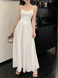 New Fashion Starry Sky Blue Spaghetti Strap Dress Elegant Banquet Dress TP2882