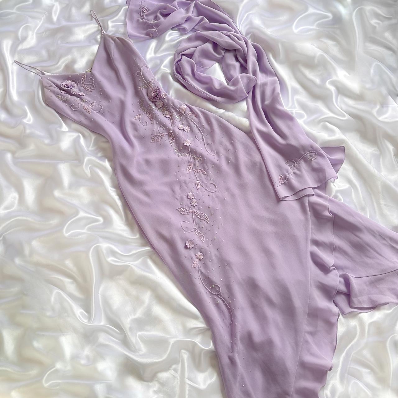 Purple fashion classy pretty exquisite beaded long chiffon ruffled ball gown evening dress party dress gh3547