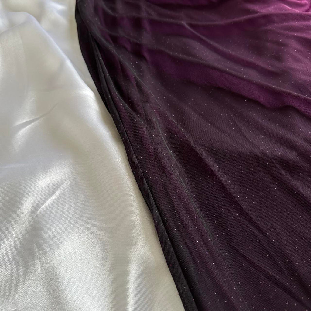 Charming Purple Gradient Long Prom Dress Wed Dress Formal Gown