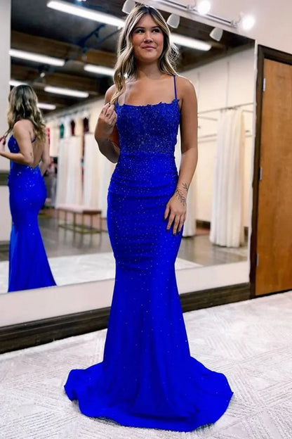 Mermaid Emerald Green Prom Dress Long Prom Dresses P1063
