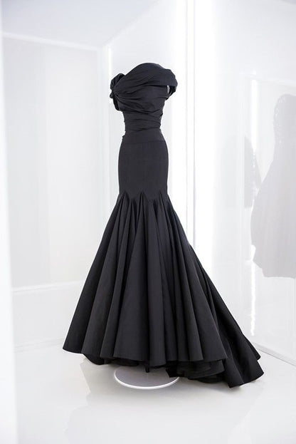 Sexy Mermaid Long Black Prom Dresses P1266