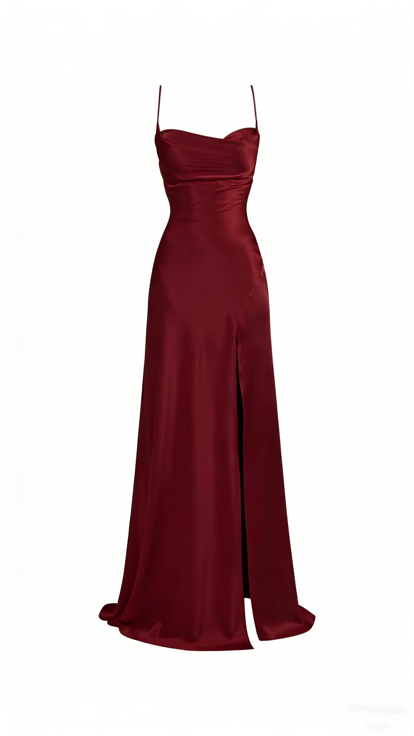 Simple Mermaid Floor Length Prom Dress With Slit 22th Birthday Outfit P1387