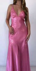 Chic Mermaid Satin Prom Dress Long Lady Dress for Party