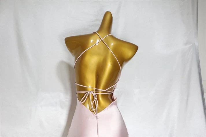 Elegant Pink Satin Mermaid Prom Dress Party Dress Evening Dress TP4510