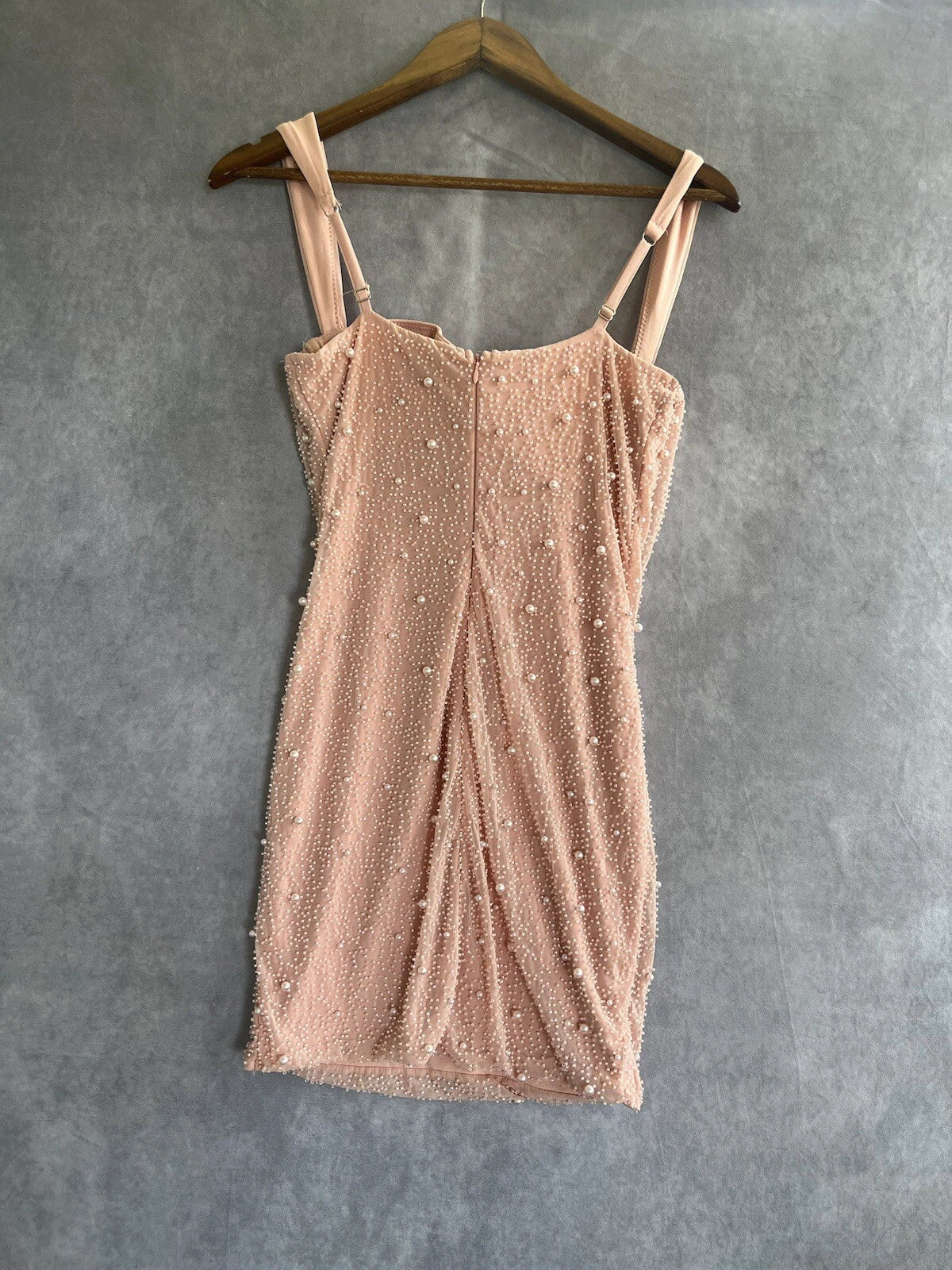 Cute Pink Suspender Hollow Beaded Hip-hugging 17th Birthday Homecoming Dress P3950