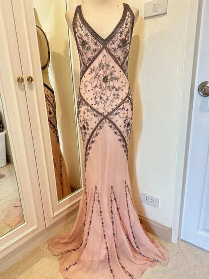 Modest Mermaid Long Prom Dresses 22th Birthday Outfits P438