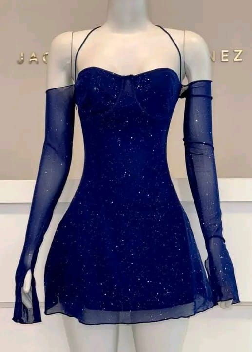 Charming Homecoming Dress A Line Navy Blue Halter Short Birthday Party Dress Cocktail Dress     P4961