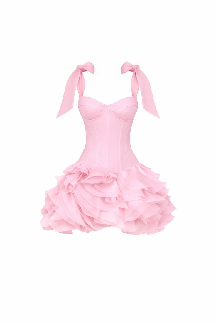 Fashion Homecoming Dress Pink Sweetheart Tiered Cocktail Dress Short Birthday Party Dress      P4983