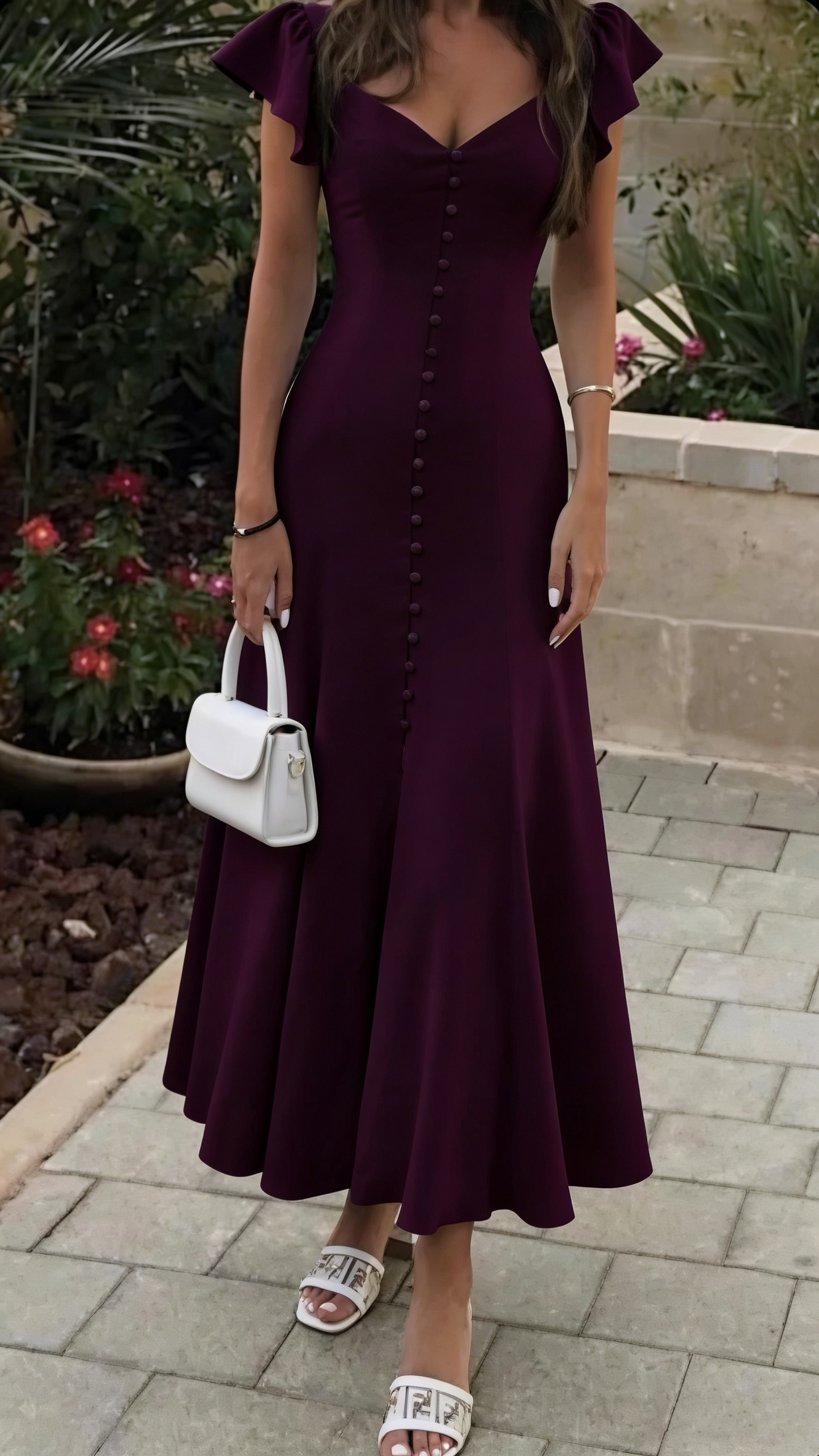 A line Sleeveless Light Sky Blue Ankle Length Prom Dress P990