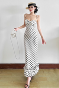 Simple Vintage Spaghetti Strap Sheath Summer Dresses TP4336