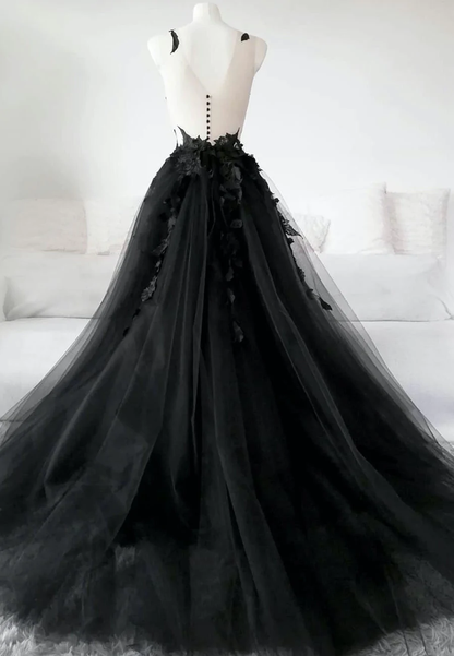 Spaghetti Straps Lace Prom Dresses, A-line Elegant Newest Long Prom Dresses gh1815