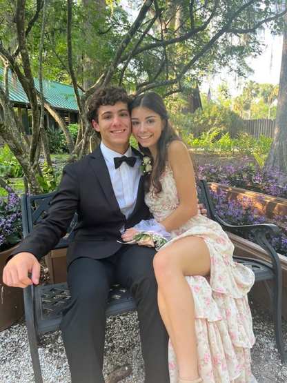 Cute A line Long Floral Ruffles Prom Dress Party Dresses gh2990