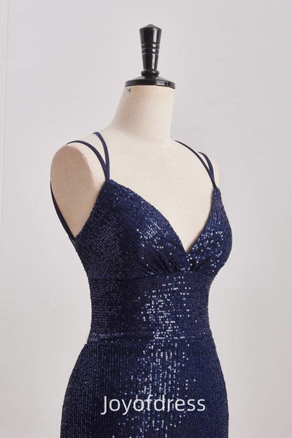 Sparkly Sequins V-Neck Sleeveless Fitted Homecoming Dress