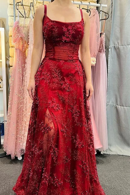 Square Sleeveless A-Line Empire Beaded Party Prom Dress