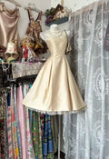 Strapless A Line Champagne Homecoming Dress Short Birthday Dresses