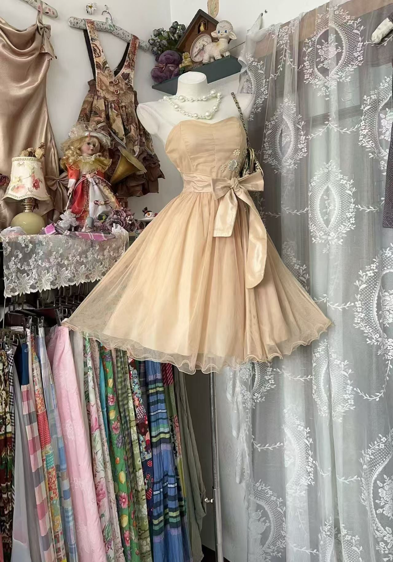 Vintage A Line Short Party Dresses Short Birthday Dress