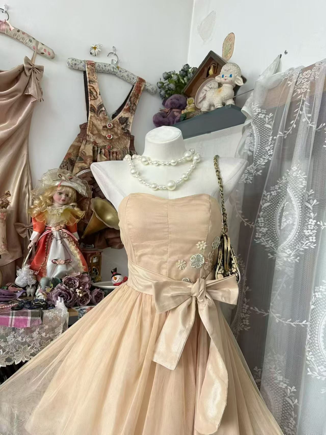 Vintage A Line Short Party Dresses Short Birthday Dress