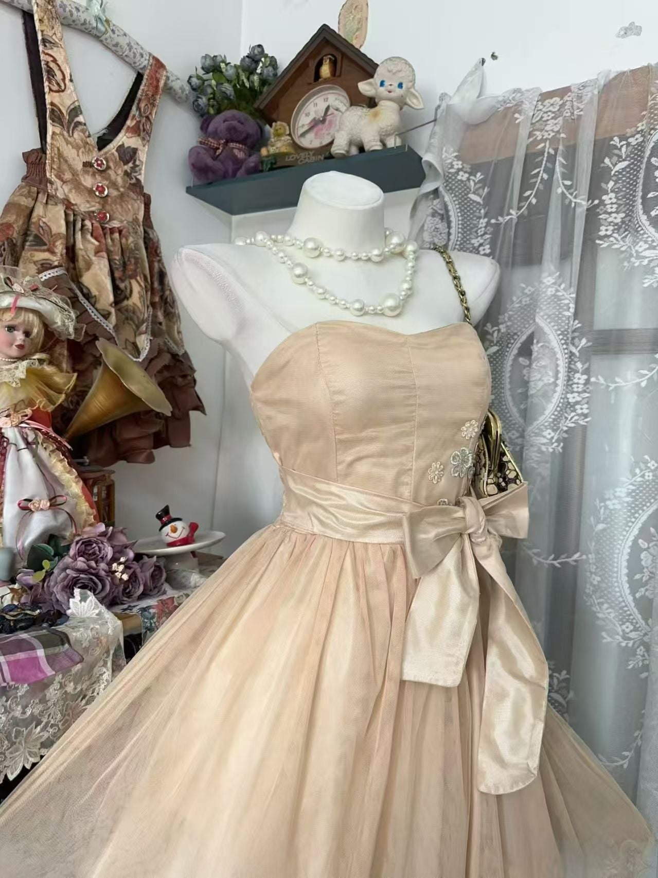 Vintage A Line Short Party Dresses Short Birthday Dress