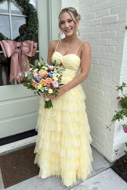 Sweetheart Sleeveless Empire A-Line Tiered Party Prom Dress