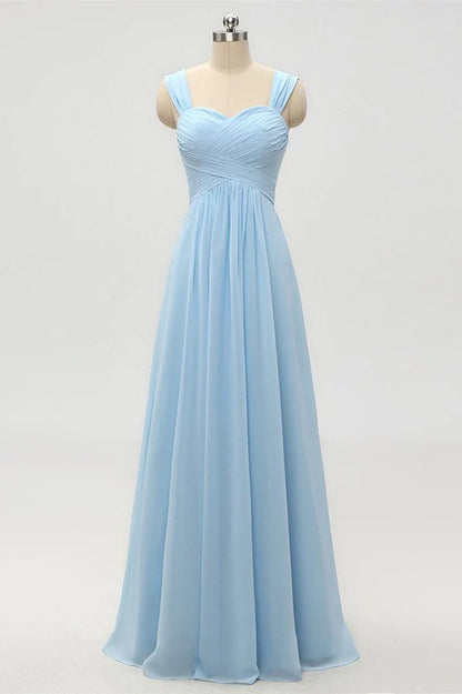 Sweetheart Sleeveless Empire Chiffon A-Line Bridesmaid Dress